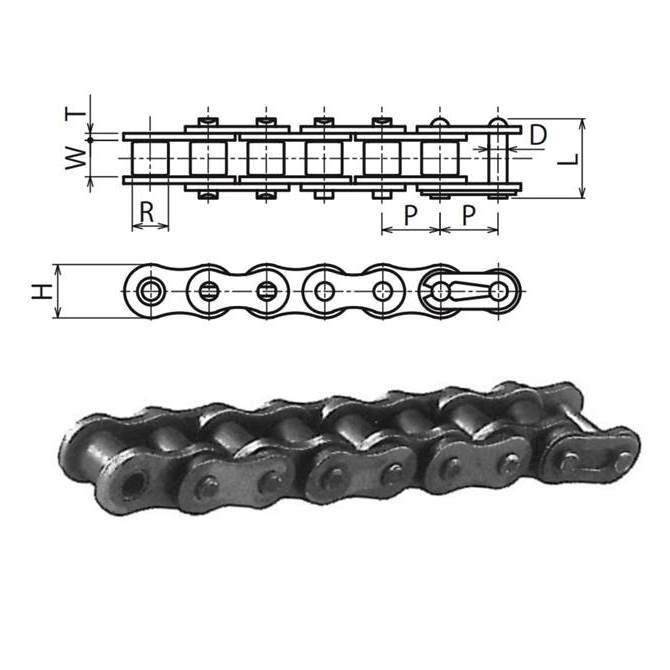 メーカー公式ショップ】 KANA KCM アタッチメントローラチエーン C2060H2LA1T 8048149 送料別途見積り 法人 事業所限定  掲外取寄