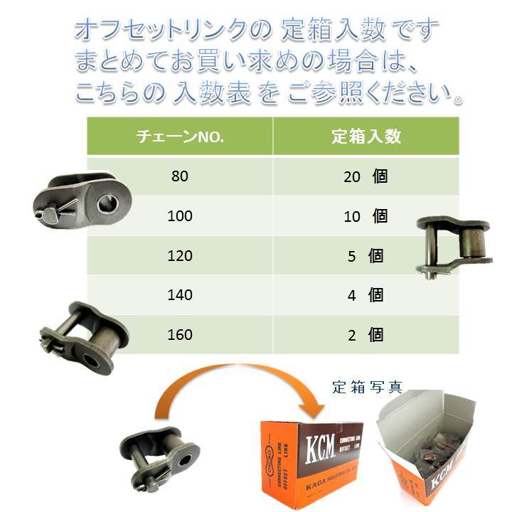 あすつく対応 「直送」 カタヤマ ［80-2RP120L］ ＫＣＭ ローラチェーン８０−２ＲＰ （3M120L） 802RP120L 224-5973 